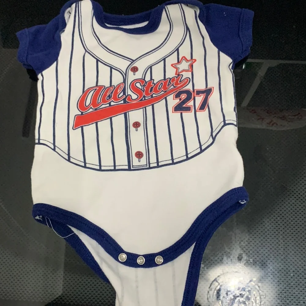 Baseball onesie boys